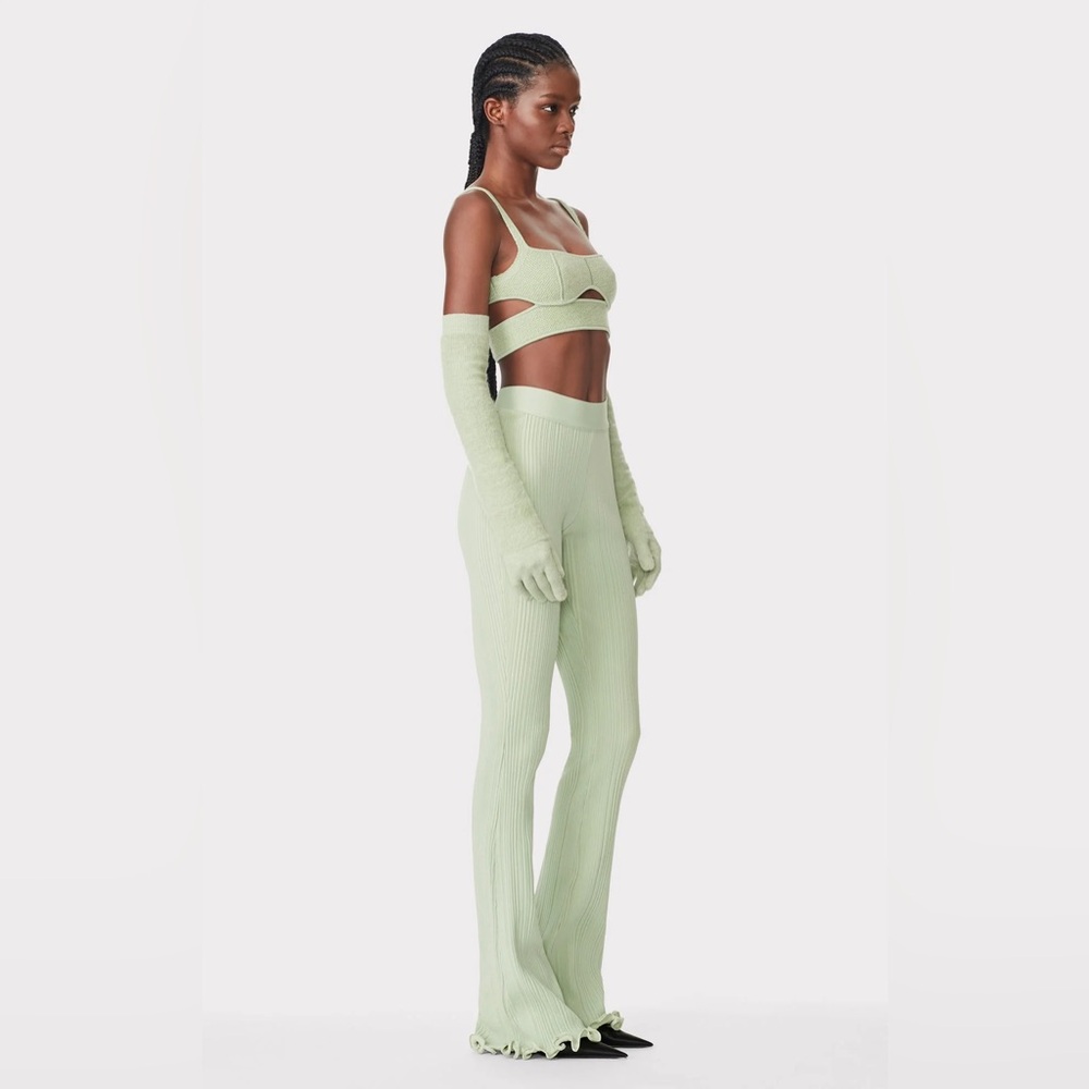 Herve Leger NWOT ribbed flare pants
